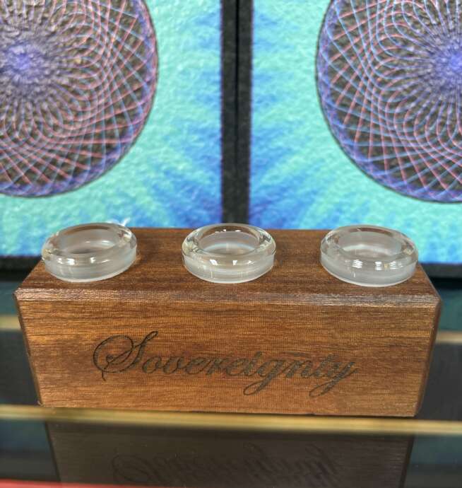 Sovereignty 3 hole slide holder Northern Lights Smoke Shop