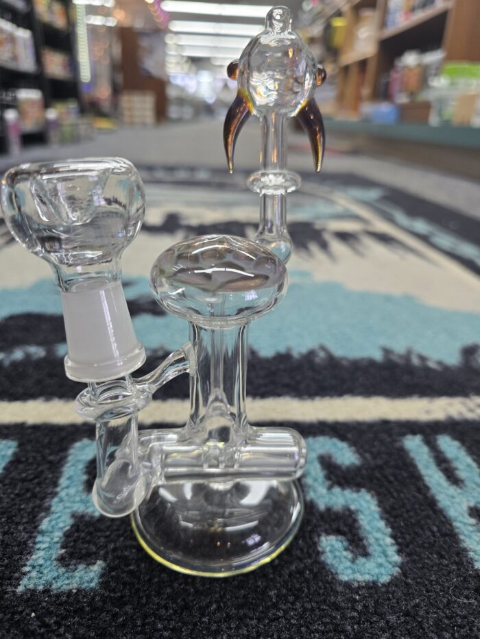 Clear Inline Dragon Head Dab Rig- Enfield, CT.