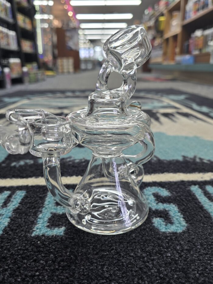 Clear Recycler Dab Rig with Swing Arm Bucket- Enfield, CT.