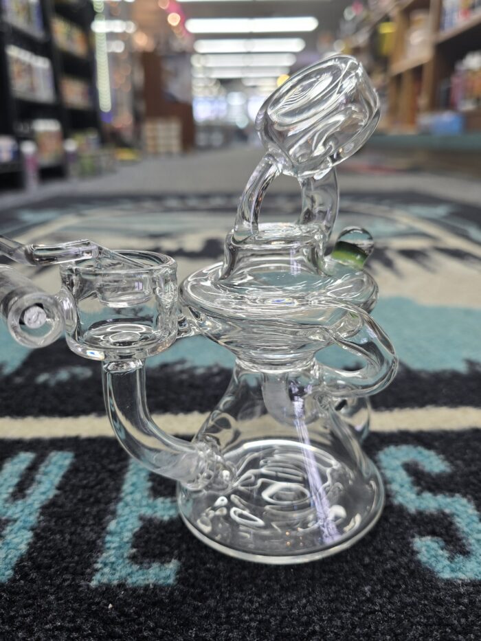 Clear Recycler Dab Rig Swing Arm Bucket- Enfield, CT.