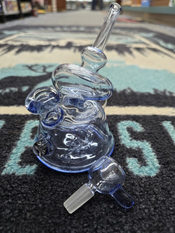 Danny Camp Translucent Blue Full Color Dab Rig- Enfield, CT.