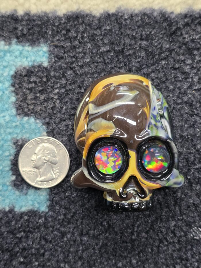 AKM x Elks That Run Colab Fully Worked Skull Pendent- Enfield, CT. - Image 4