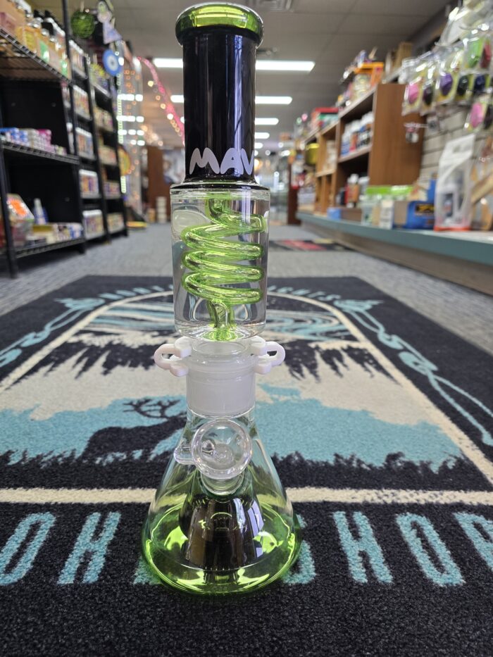 MAV Glass Detachable Glycerin Coil Collins Base Beaker- Enfield, CT.