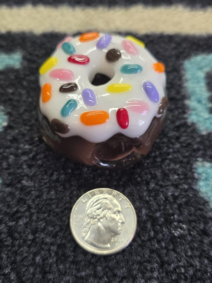 KGB Vanilla Frosting Chocolate Donut Chillum- Enfield, CT. - Image 3