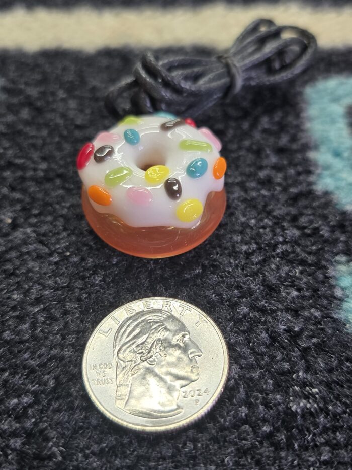 KGB Vanilla Frosted Rainbow Sprinkle Pendent- Enfield, CT. - Image 3