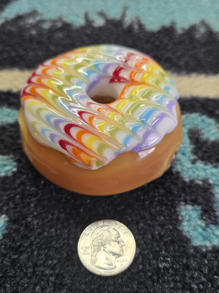 KGB Vanilla Rainbow Frosting Donut Pipe- Enfield, CT. - Image 3