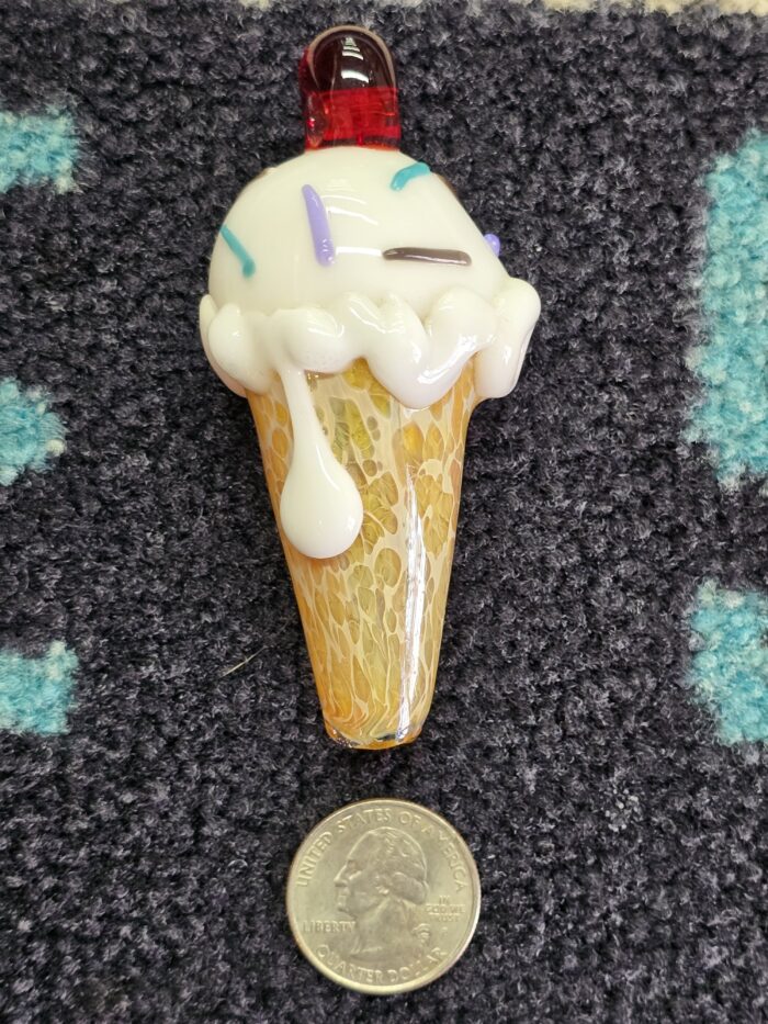 Christina Cody Ice Cream Cone Pendent/Pipe- Enfield, CT. - Image 3