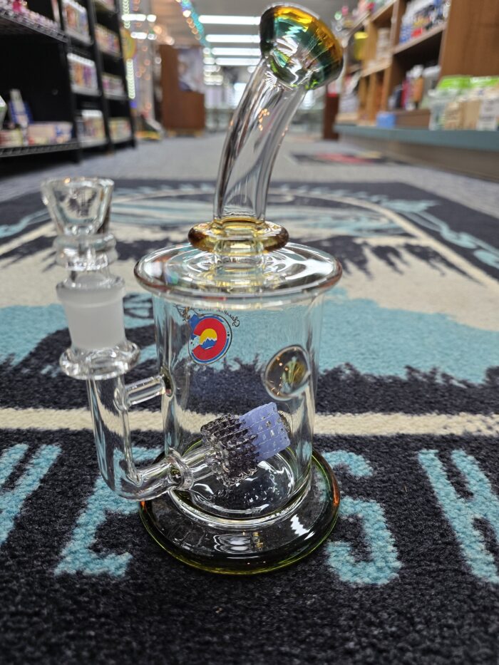 Glasslabs Dual Square Gridline Dab Rig- Enfield, CT.