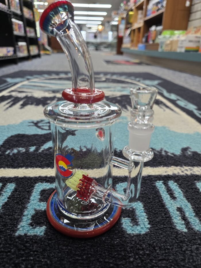 Glasslabs Dual Triangle Showerhead Dab Rig-Enfield, CT. - Image 2