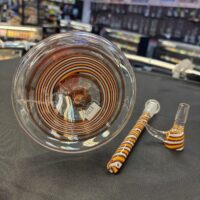Augy Glass Fully Worked Beaker W/Dichro -Portland, ME - Image 3