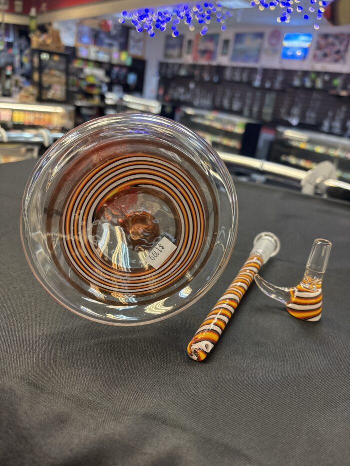 Augy Glass Fully Worked Beaker W/Dichro -Portland, ME - Image 3