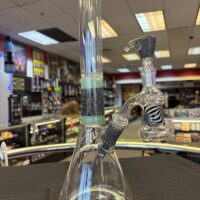 Augy Glass Worked Color Section Beaker W/ DryCatch -Portland, ME