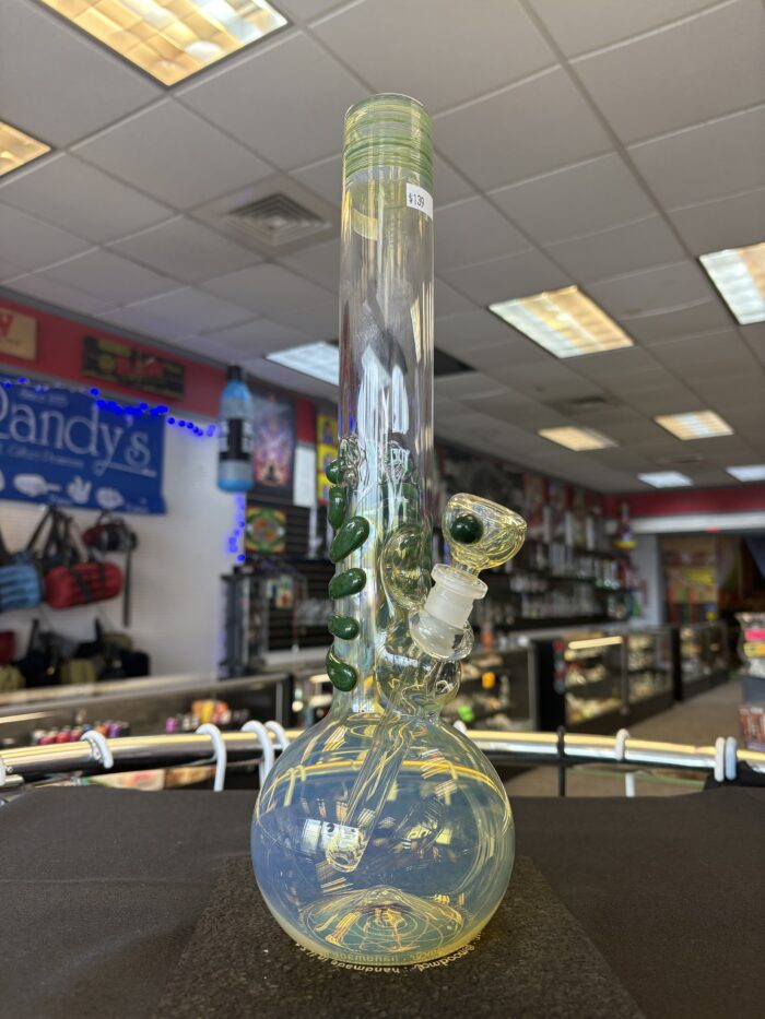 Trident Glass Fumed Bubble Bottom W/ Green Accent -Portland, ME - Image 4