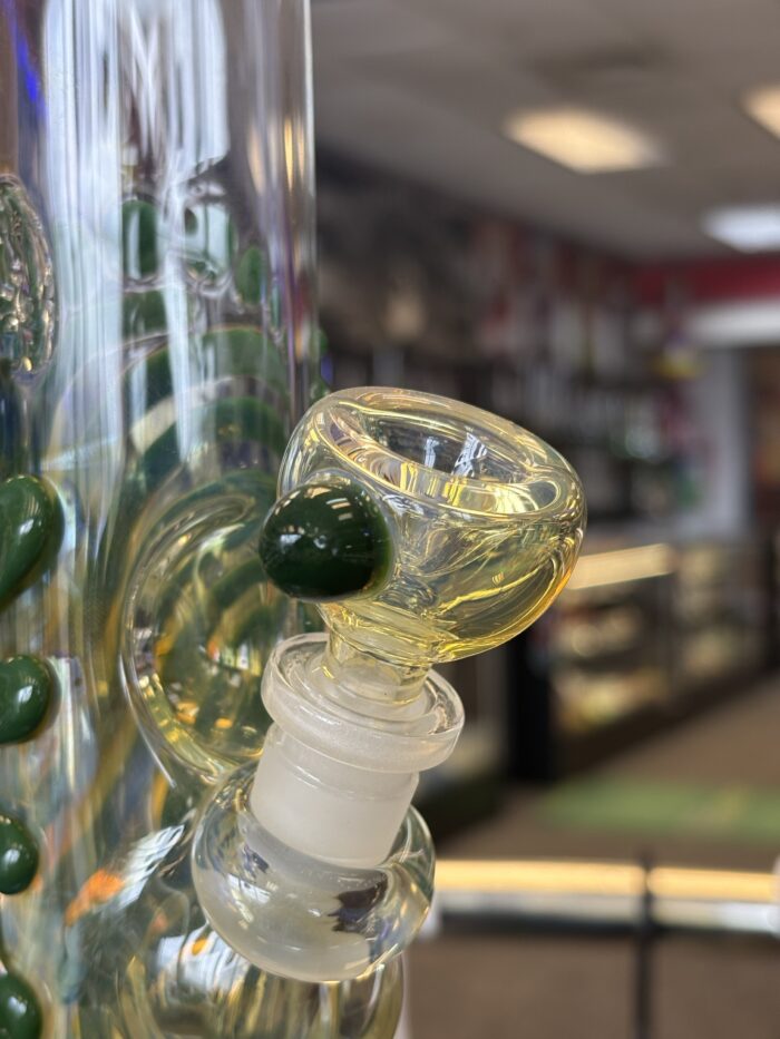 Trident Glass Fumed Bubble Bottom W/ Green Accent -Portland, ME - Image 3