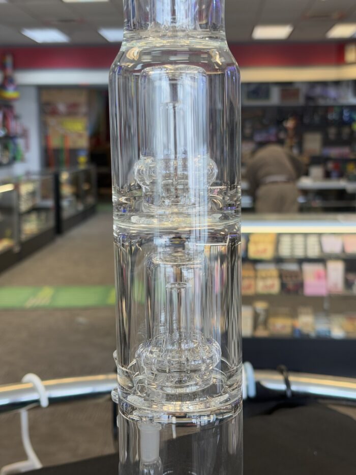 Manifest Glass Works (MGW) Clear Double Showerhead W/ Diffuser Cap -Portland, ME - Image 2