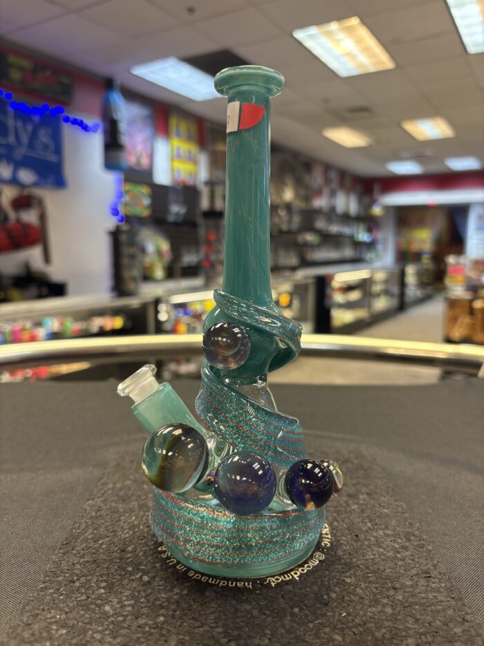 Justin Barr Dichroic Wrap Mini Beaker w/ 5 Marbles -Portland, ME
