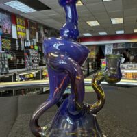 Beak Glass Amber Recycler w/ Multiple Implosion Marbles -Portland, ME - Image 2