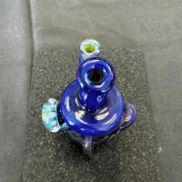 Beak Glass Amber Recycler w/ Multiple Implosion Marbles -Portland, ME - Image 4