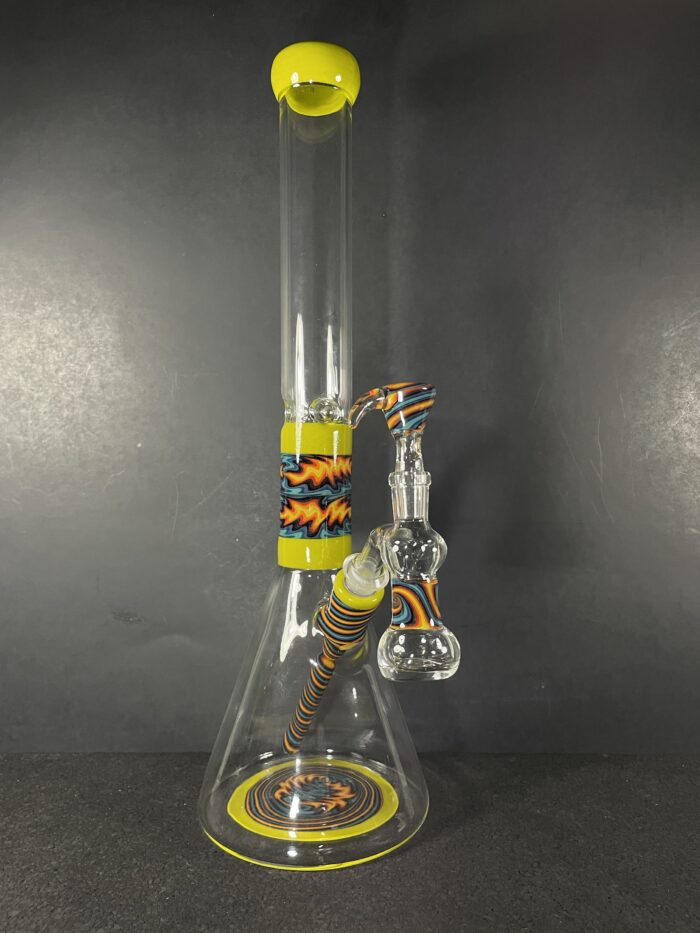 Augy Glass Color Accent Worked Section Beaker with AC- Burlington, VT. - Image 2