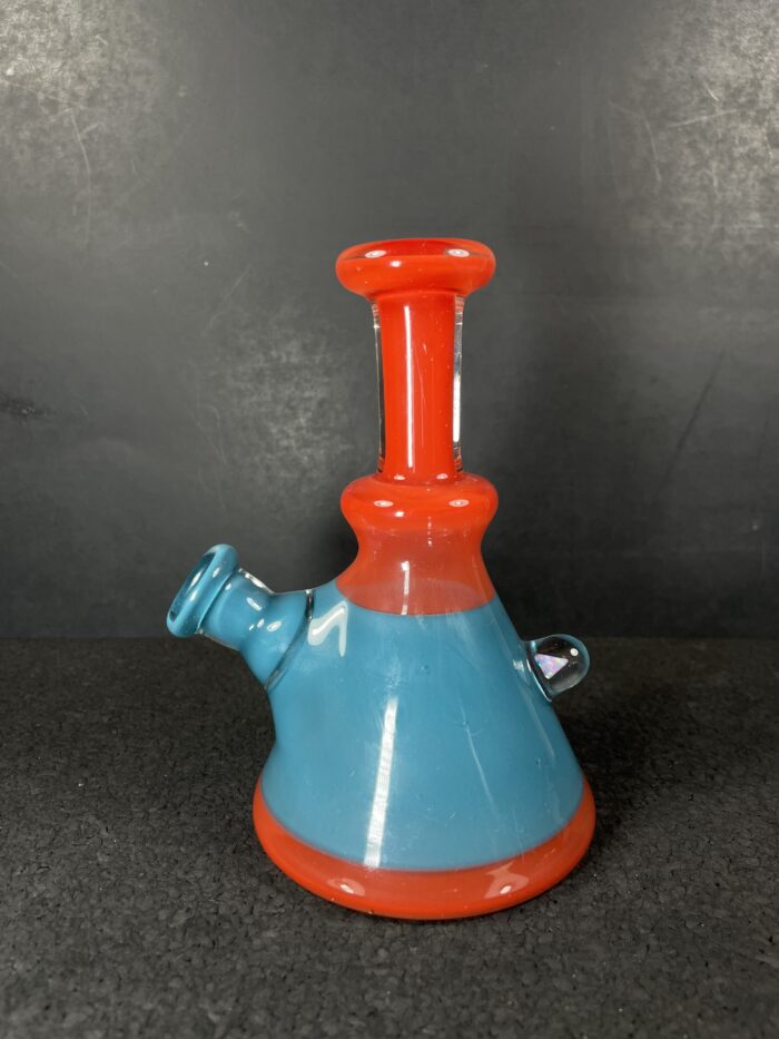 Soberano Glass Full Color Mini Rig with Cap- Burlington, VT.