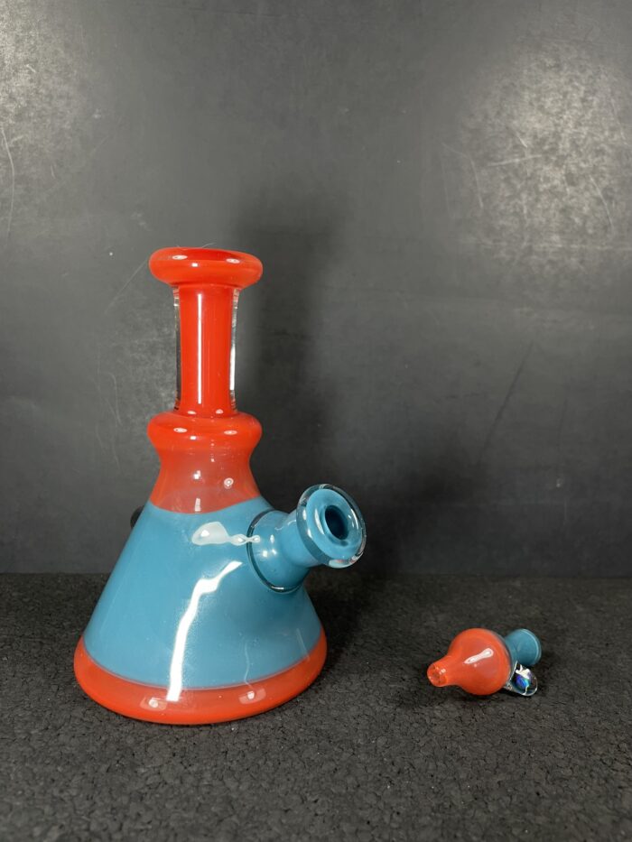 Soberano Glass Full Color Mini Rig with Cap- Burlington, VT. - Image 2