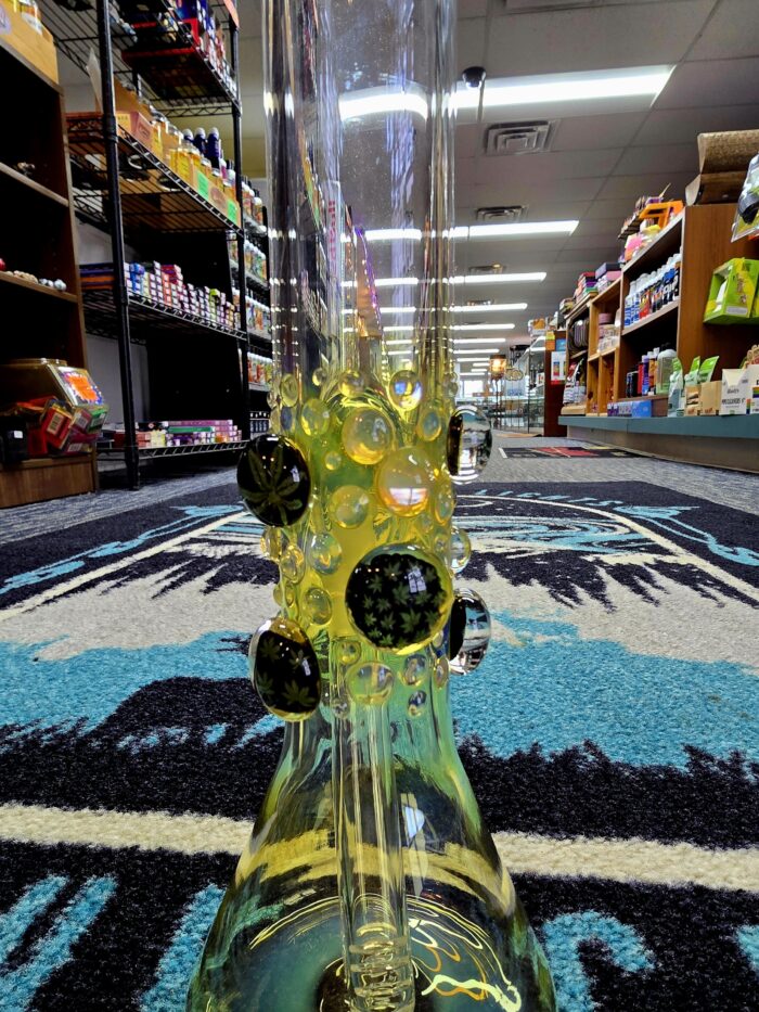 Trident Glass Pot Leaf Fumed Tube- Enfield, CT.