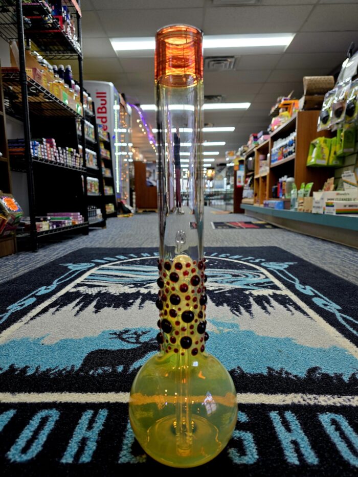 Trident Glass Dot Pattern Fumed Tube- Enfield, CT.